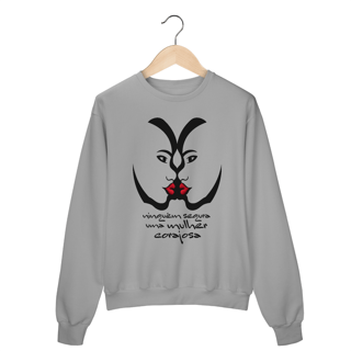 Nome do produto Moletom Blusão Mulher Corajosa