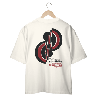 Nome do produto Camiseta Oversized Trilhas do Equilíbrio 