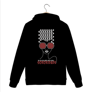 Nome do produto Moletom Canguru Sororidade Preto