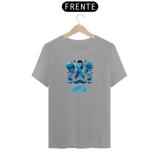 Nome do produto Camiseta Cuidado Azul