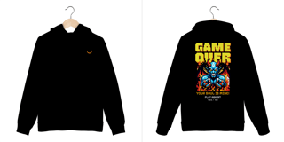 Nome do produto Moletom canguru - Eclipse (Game Over)
