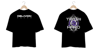 Nome do produto Oversized - Train Hard or go Home Escrita em Branco