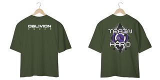 Nome do produto Oversized - Train Hard or go Home Escrita em Branco