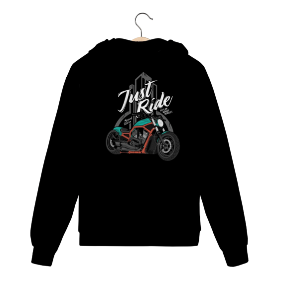 Moletom com Zíper Just Ride