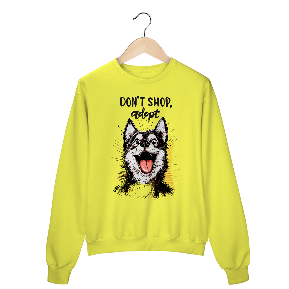 Nome do produto: Moletom Liso Don´t shop Adopt