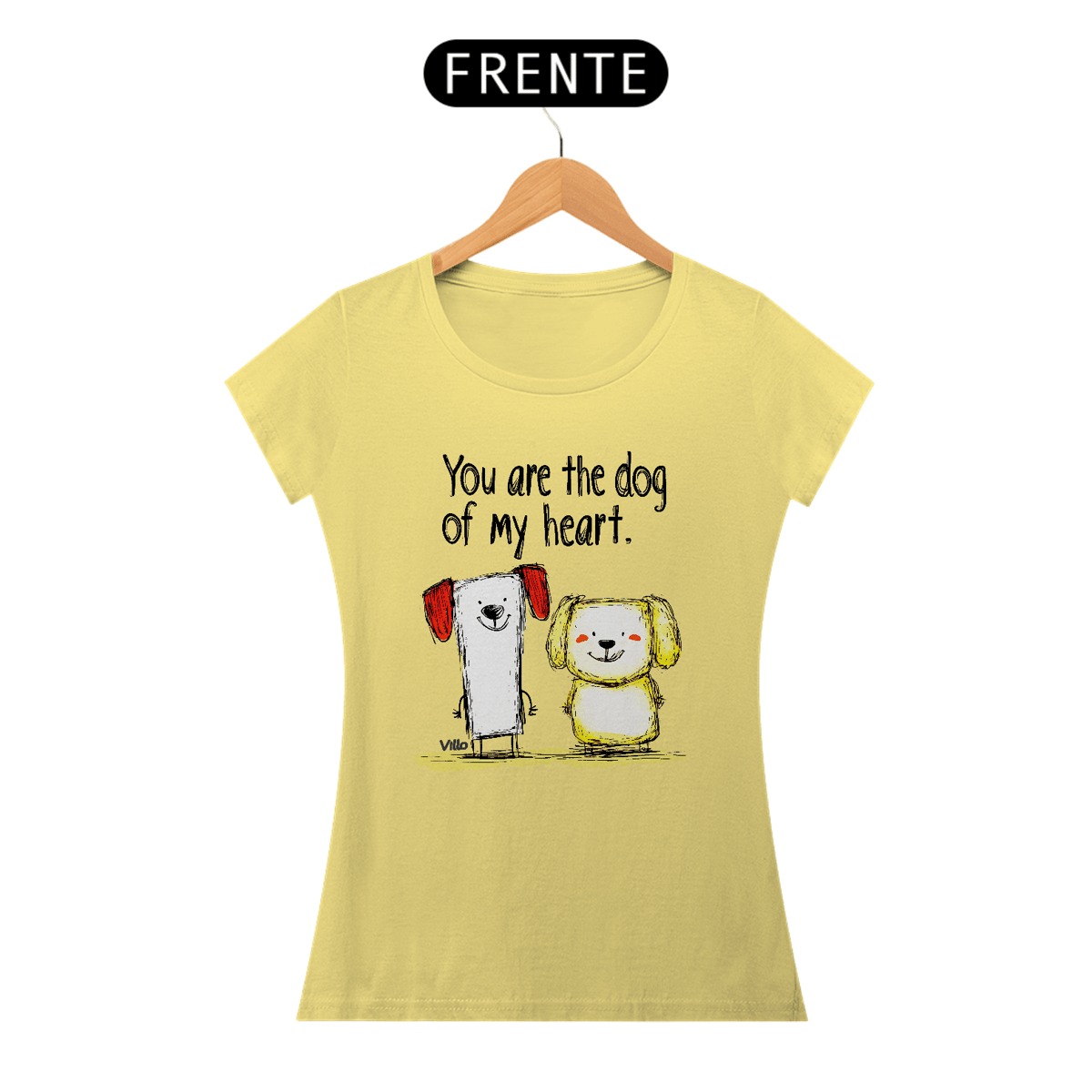 Nome do produto: Camiseta Baby Long Estonada You are the dog of my heart