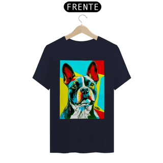 Nome do produto Camiseta Confort Bulldog Frânces Pop Art