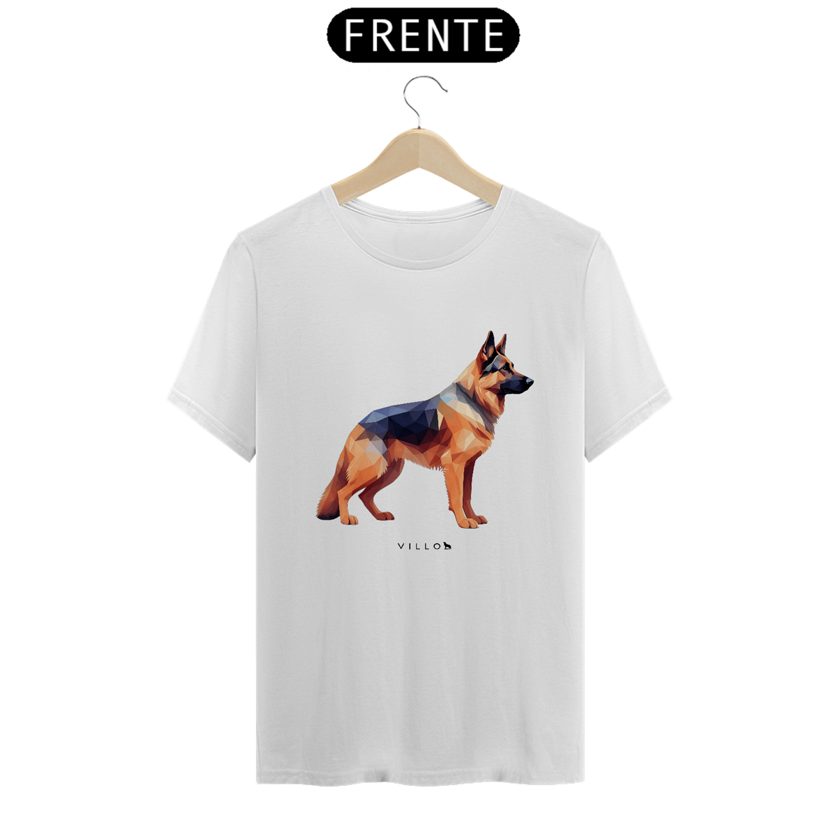 Nome do produto: Camiseta Confort Pastor Alemão