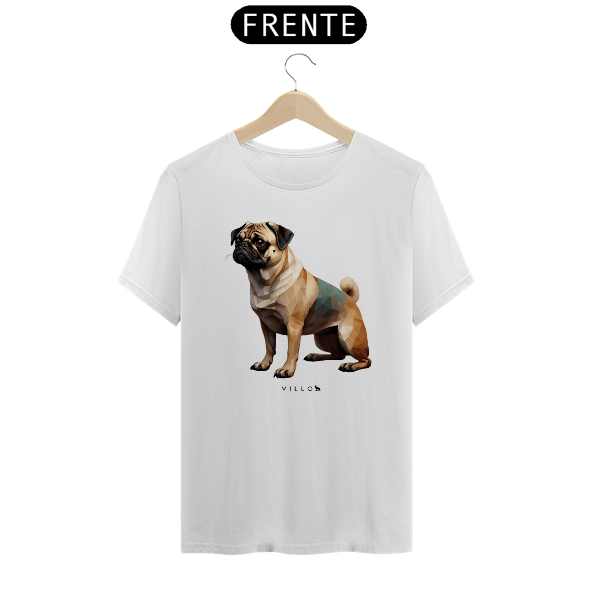 Nome do produto: Camiseta Confort Pug 