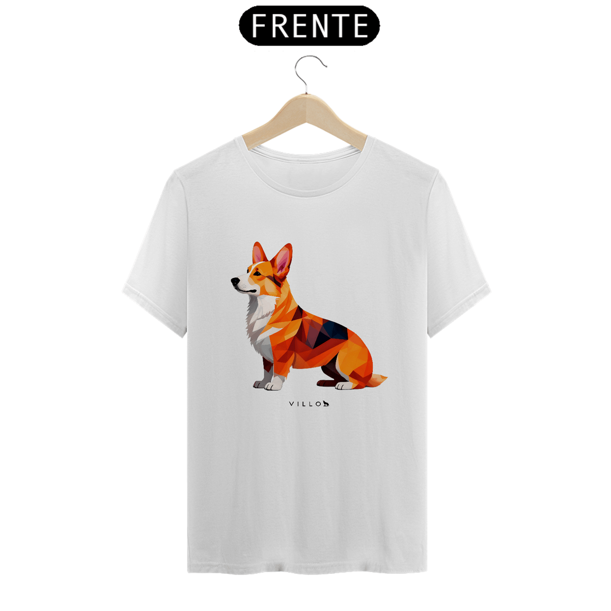 Nome do produto: Camiseta Confort Corgi Pembroke 
