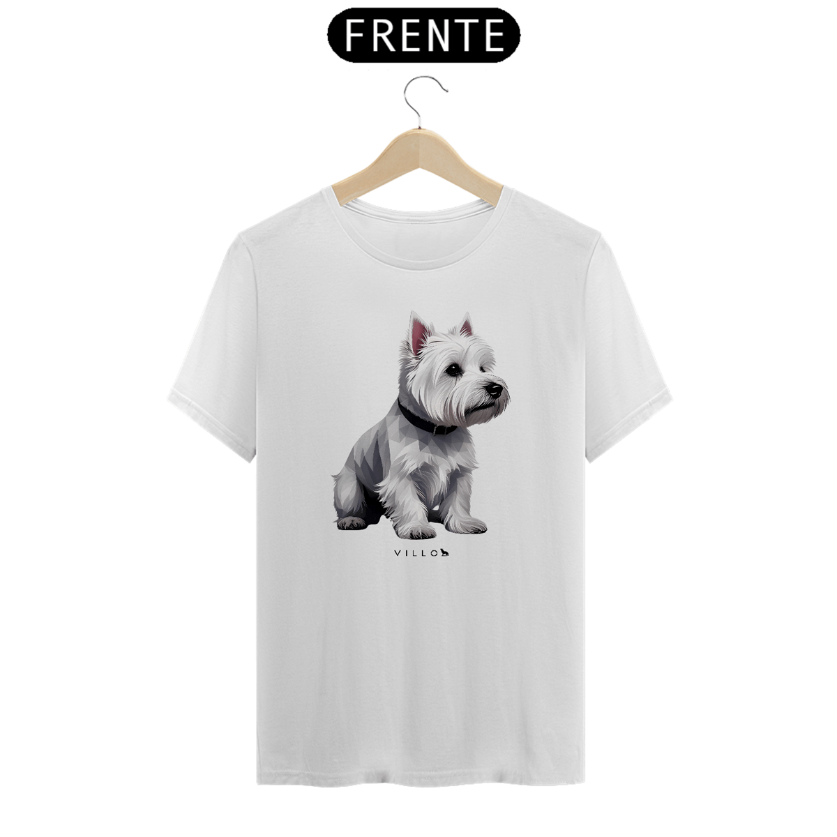 Nome do produto: Camiseta Confort West Highland White Terrier 