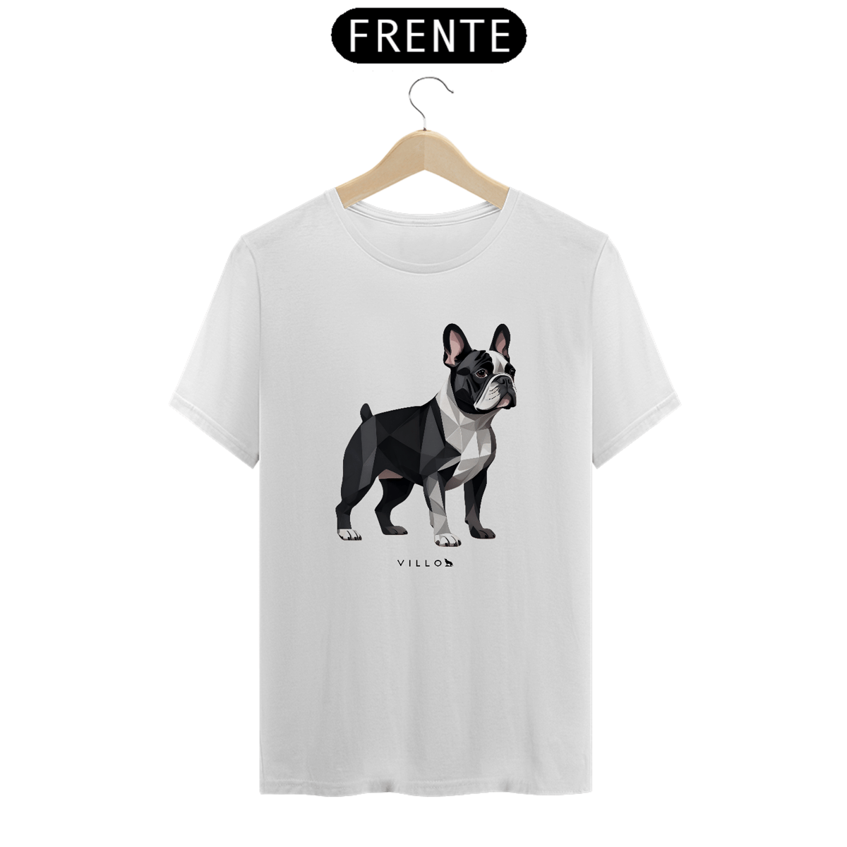 Nome do produto: Camiseta Confort Bulldog Frânces 
