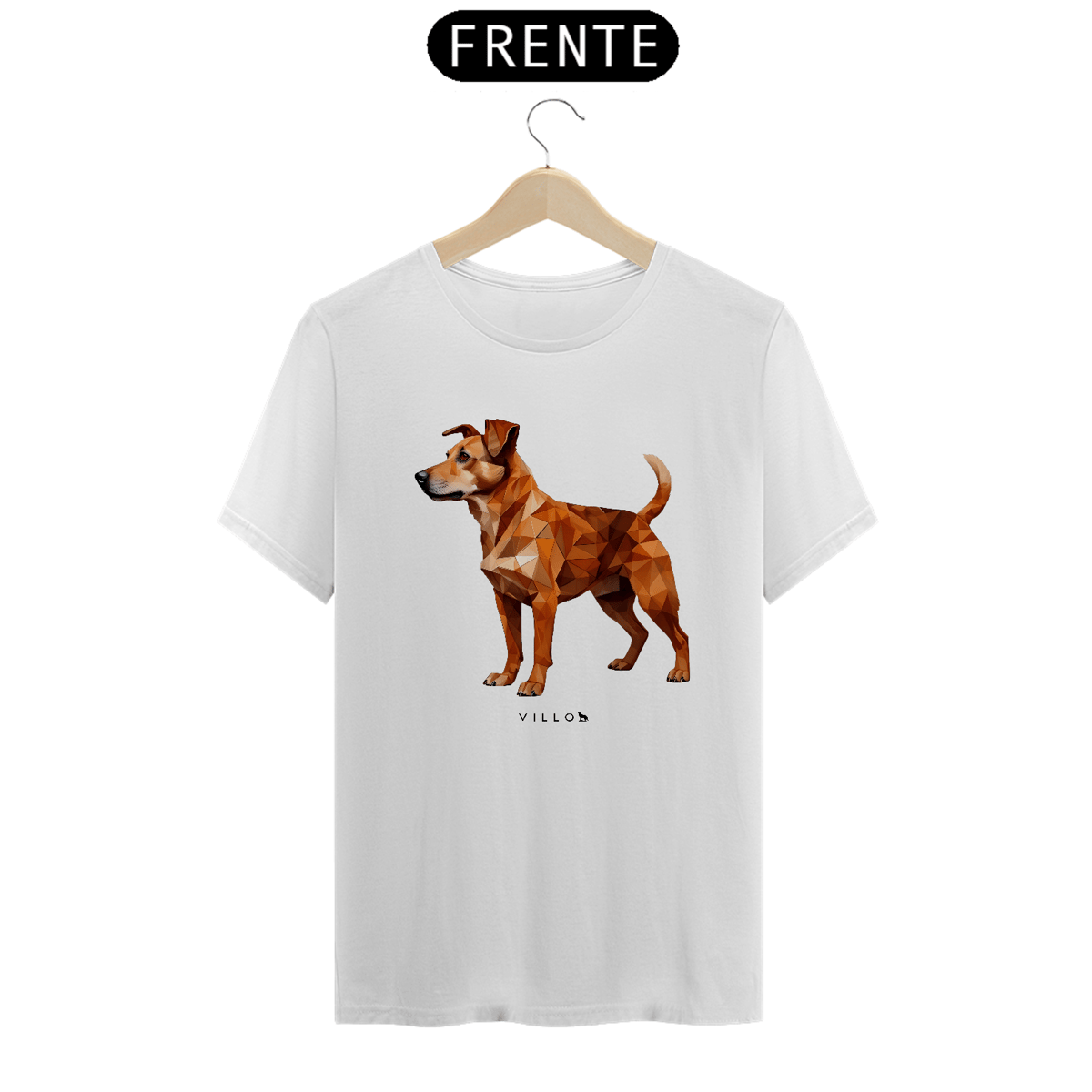 Nome do produto: Camiseta Confort Caramelo (sem raça) 