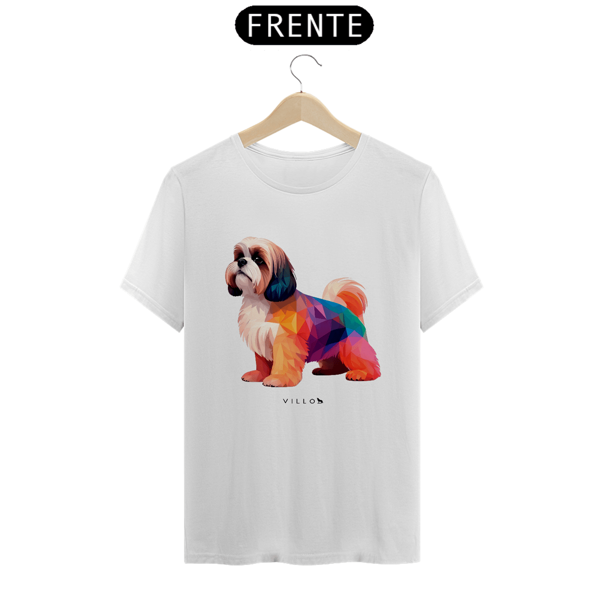 Nome do produto: Camiseta Confort Shih Tzu 