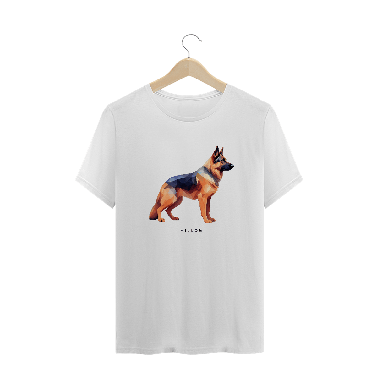 Nome do produto: Camiseta Confort Pastor Alemão Plus Size