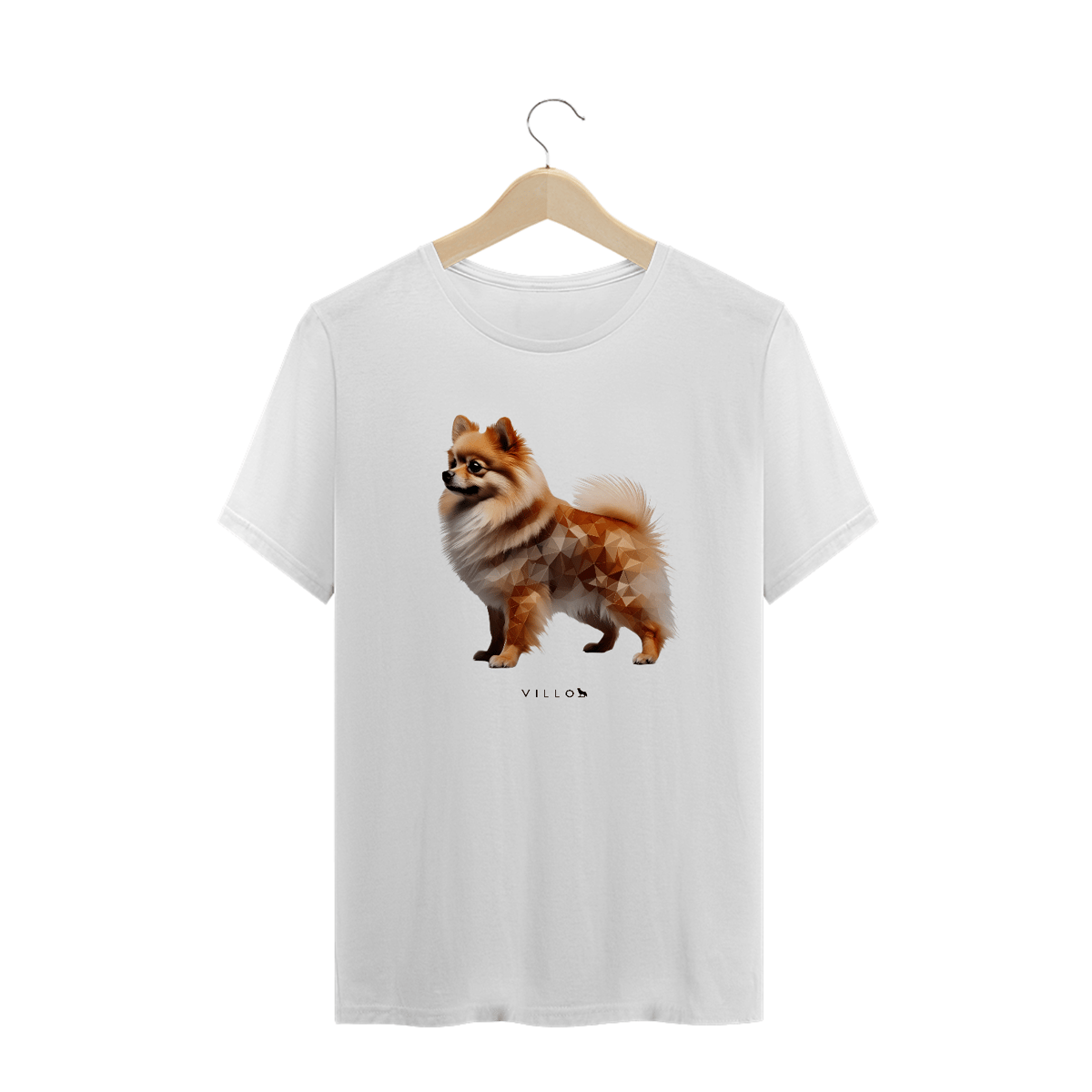Nome do produto: Camiseta Confort Cão da Pomerânia Plus Size