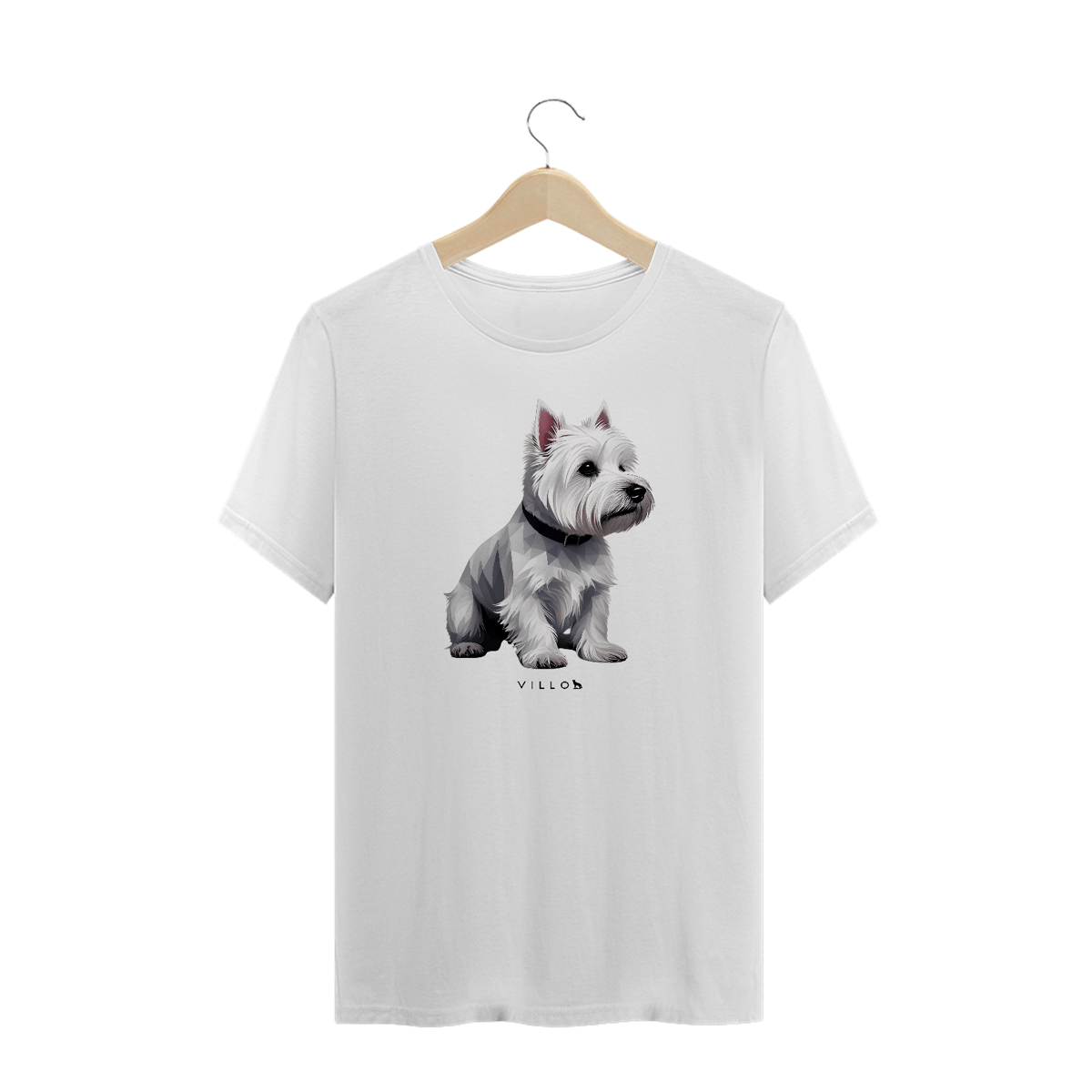 Nome do produto: Camiseta Confort West Highland White Terrier Plus Size