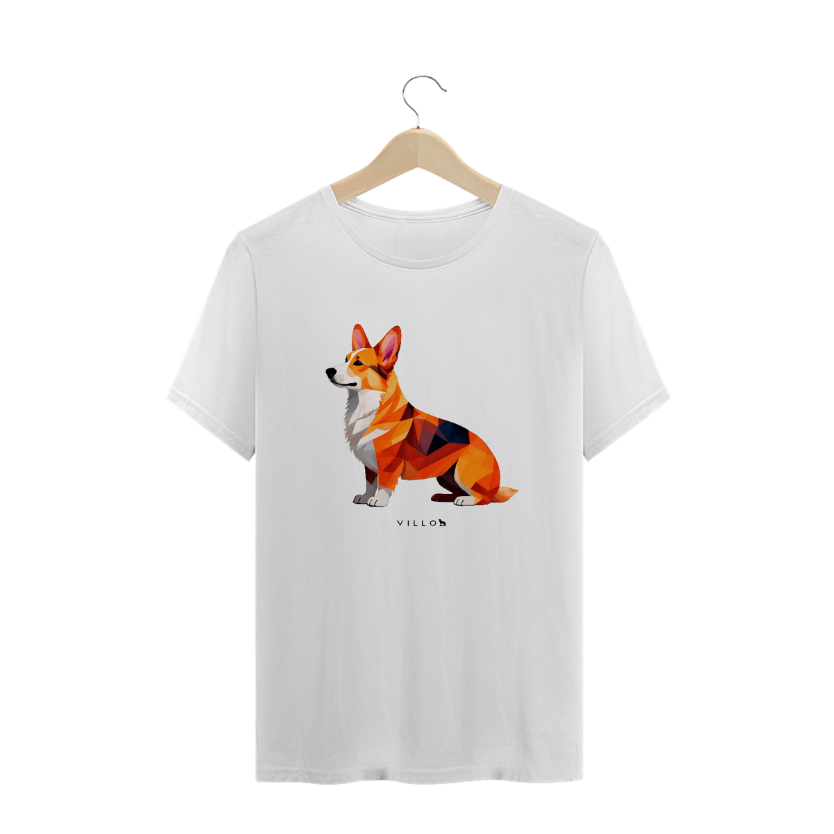 Nome do produto: Camiseta Confort Corgi Pembroke Plus Size