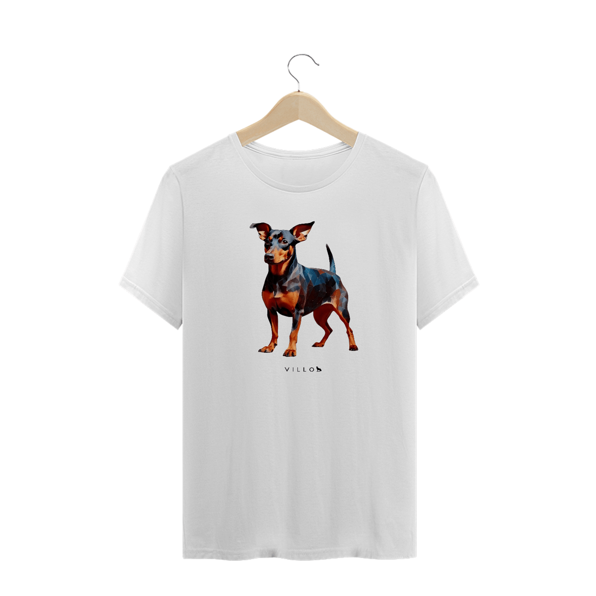Nome do produto: Camiseta Confort Pinscher Plus Size