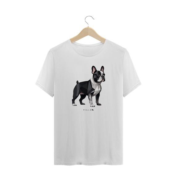 Camiseta Confort Bulldog Frânces Plus Size