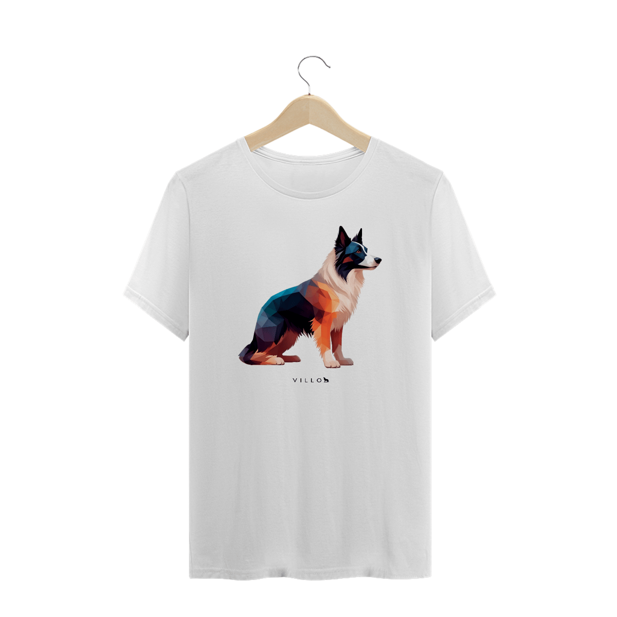 Nome do produto: Camiseta Confort Border Collie Plus Size