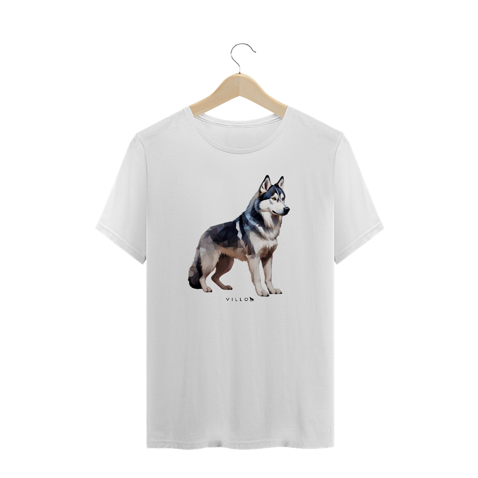 Camiseta Confort Husky Siberiano Plus Size