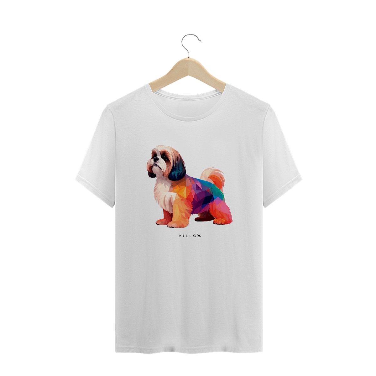 Nome do produto: Camiseta Confort Shih Tzu Plus Size