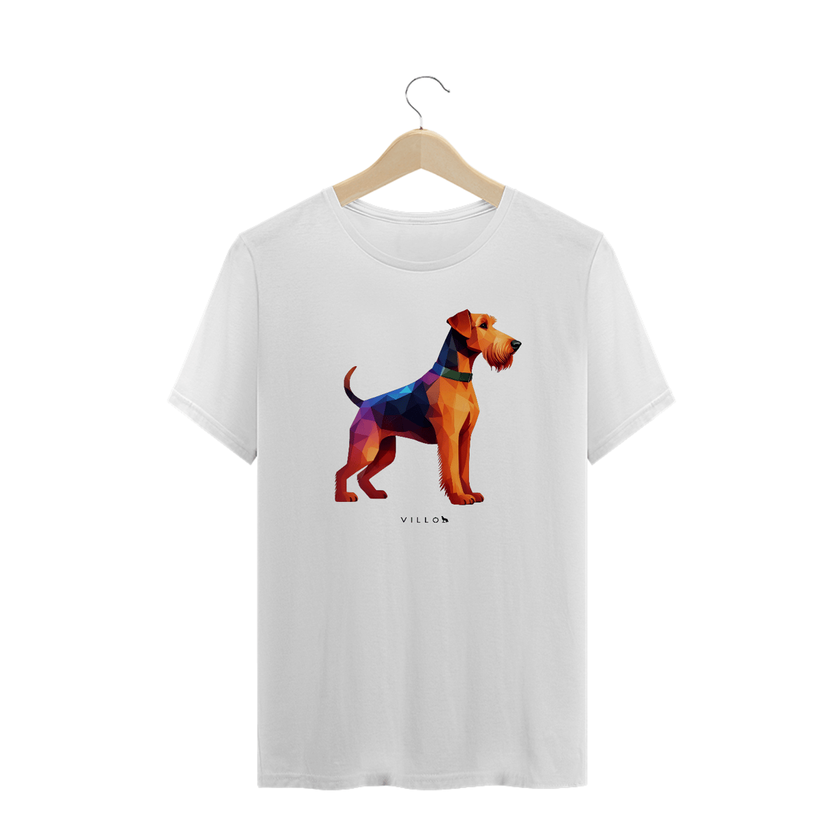 Nome do produto: Camiseta Confort Airedale Terrier Plus Size