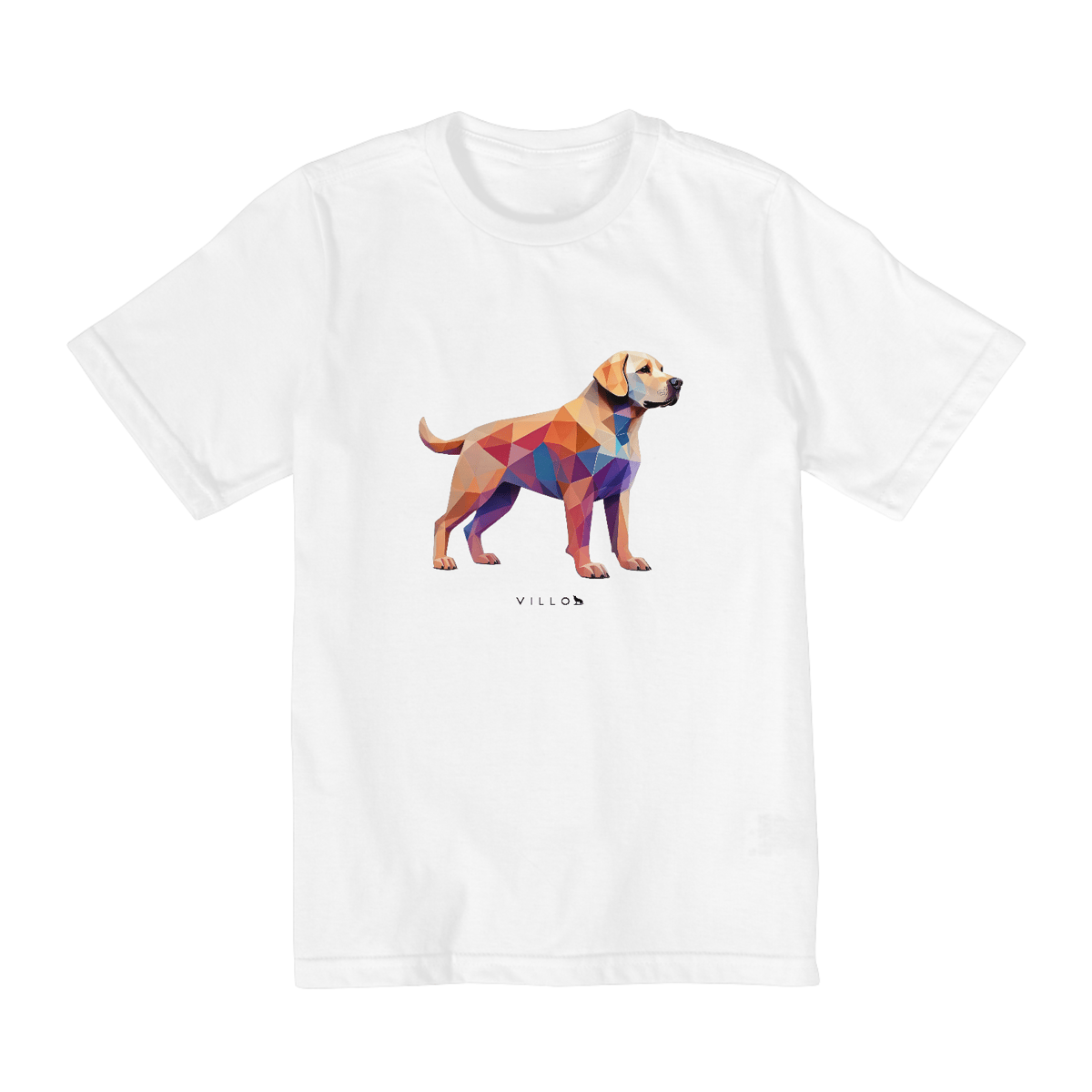 Nome do produto: Camiseta Infantil Confort - De 2 a 8 anos Labrador