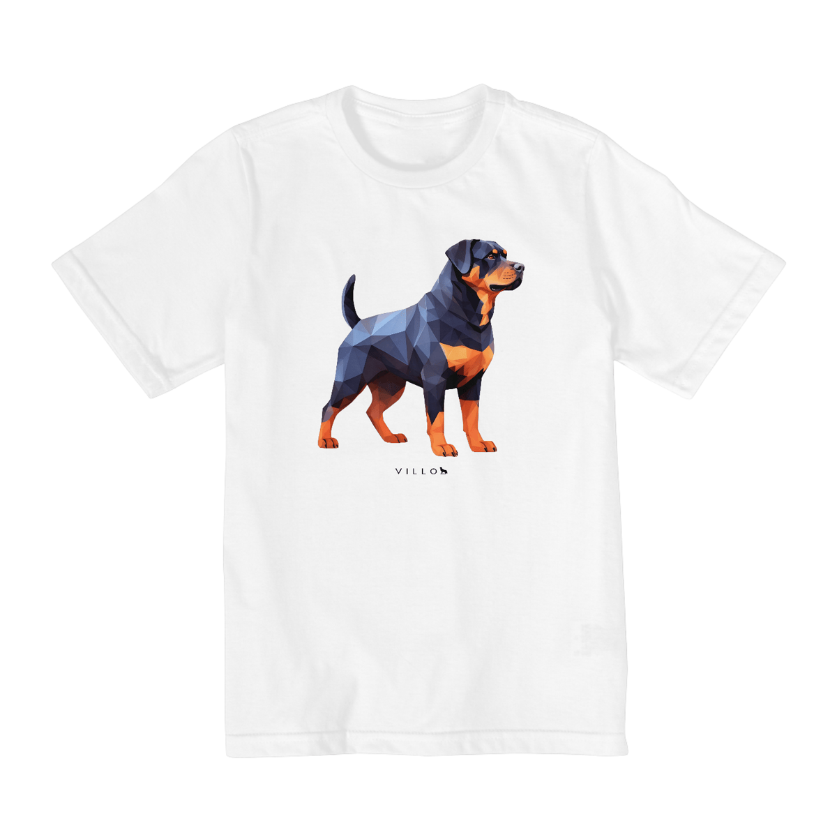 Nome do produto: Camiseta Infantil Confort - De 2 a 8 anos Rottweiler