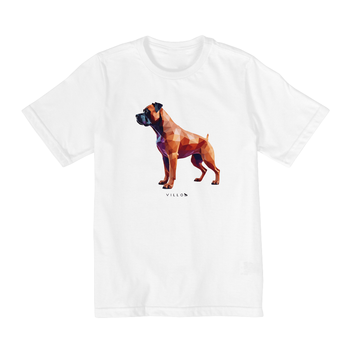 Nome do produto: Camiseta Infantil Confort - De 2 a 8 anos Boxer