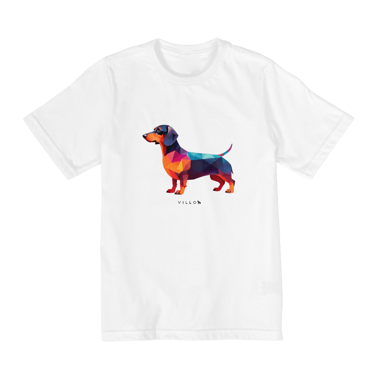 Nome do produto: Camiseta Infantil Confort - De 2 a 8 anos Dachshund
