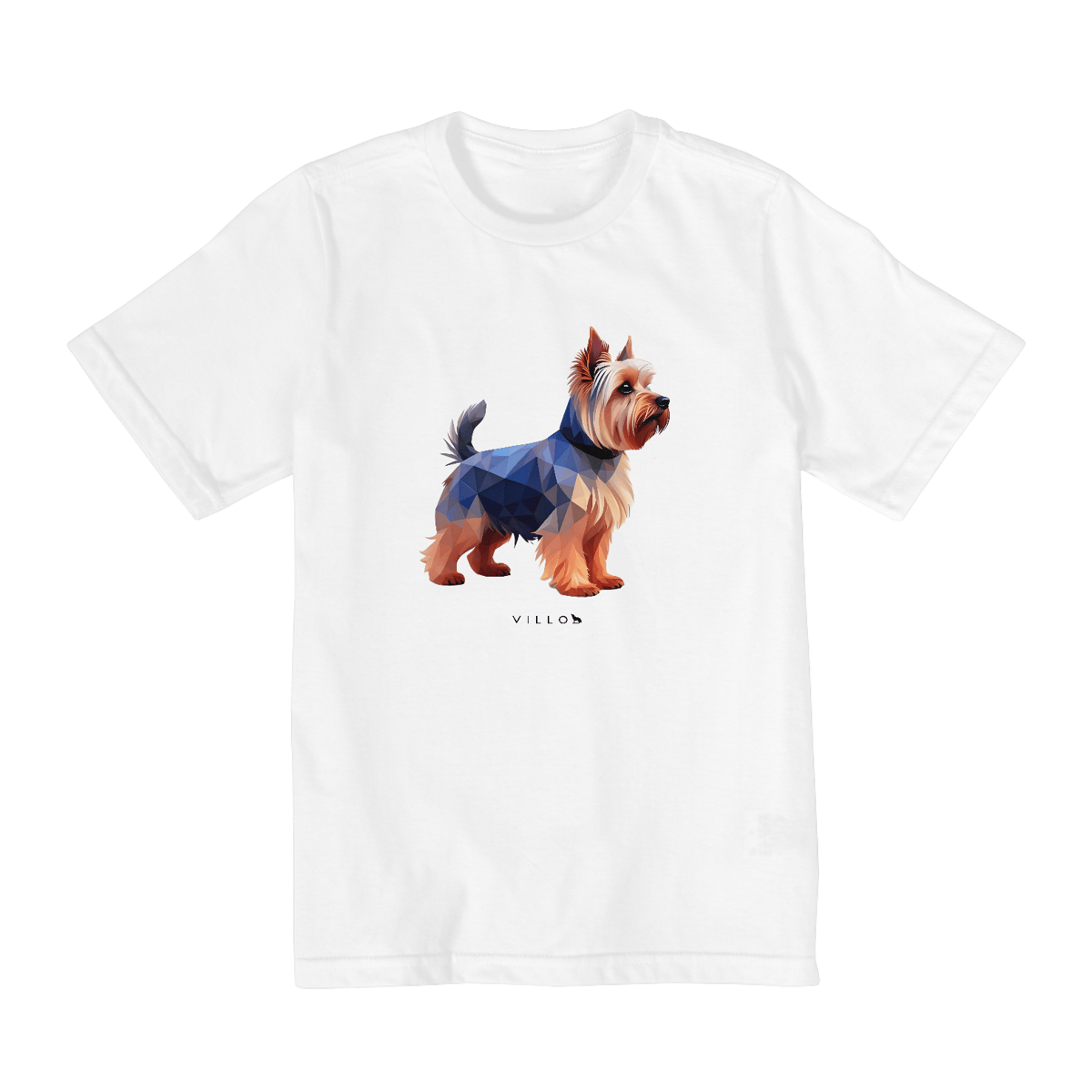 Nome do produto: Camiseta Infantil Confort - De 2 a 8 anos Yorkshire Terrier