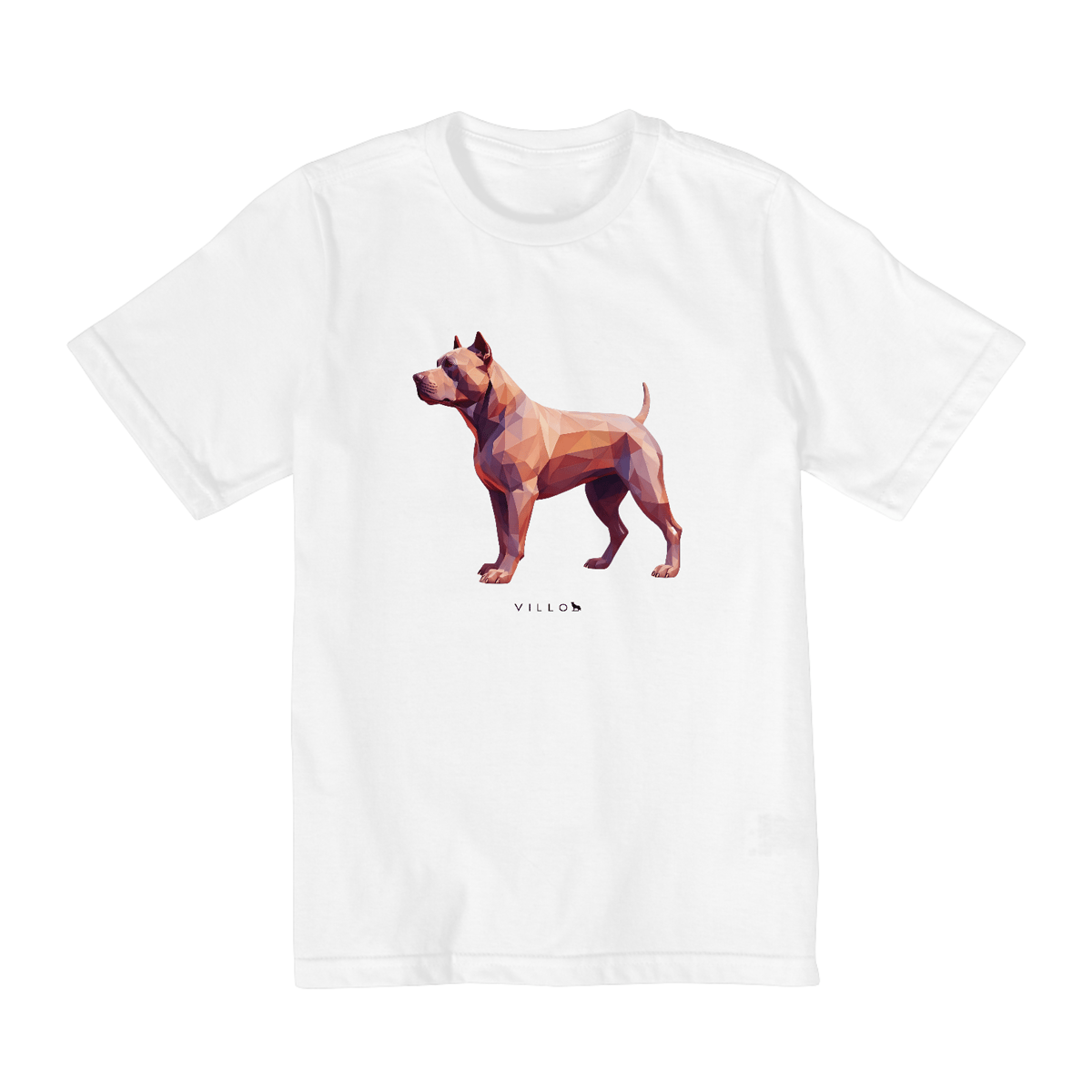 Nome do produto: Camiseta Infantil Confort - De 2 a 8 anos Pitbull