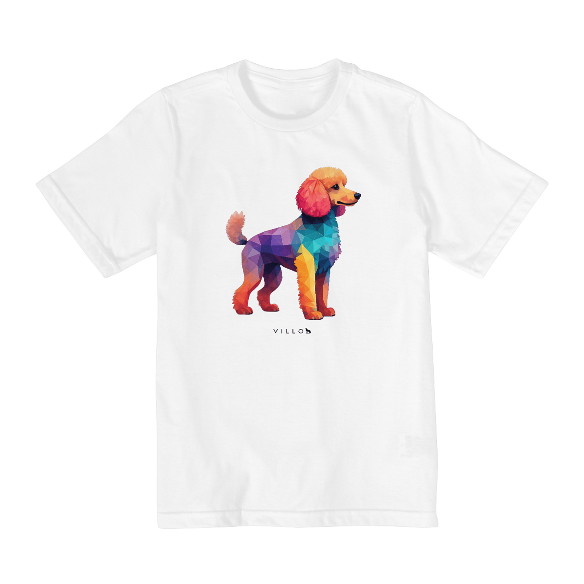 Nome do produto: Camiseta Infantil Confort - De 2 a 8 anos Poodle