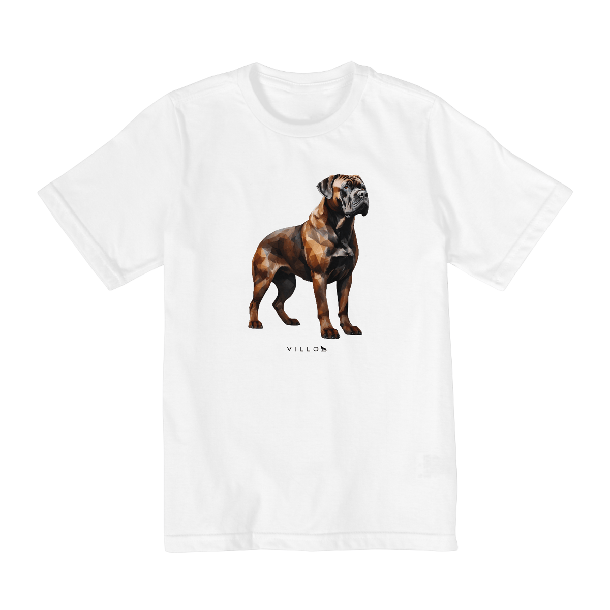 Nome do produto: Camiseta Infantil Confort - De 2 a 8 anos Mastim Fila Brasileiro