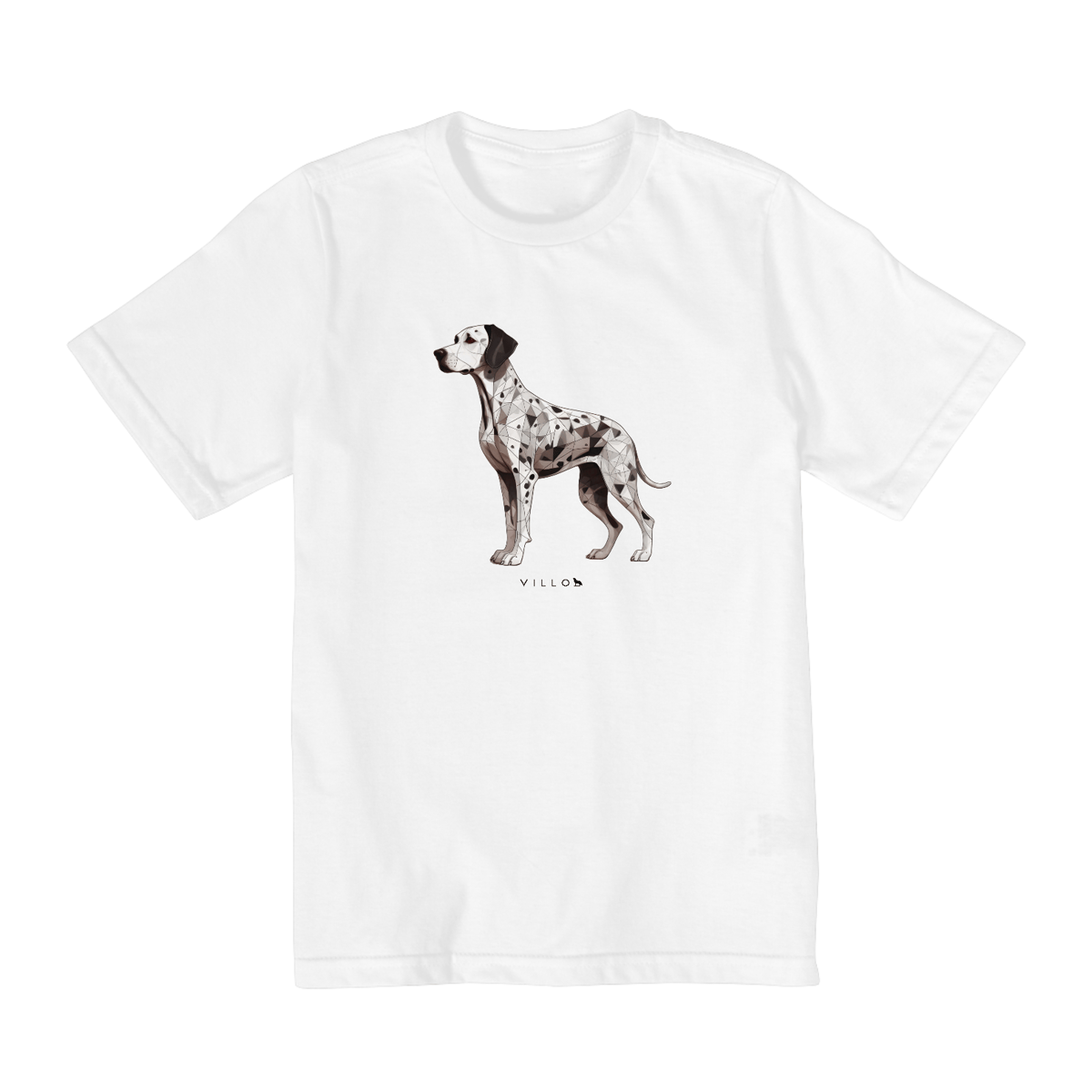 Nome do produto: Camiseta Infantil Confort - De 2 a 8 anos Dálmata