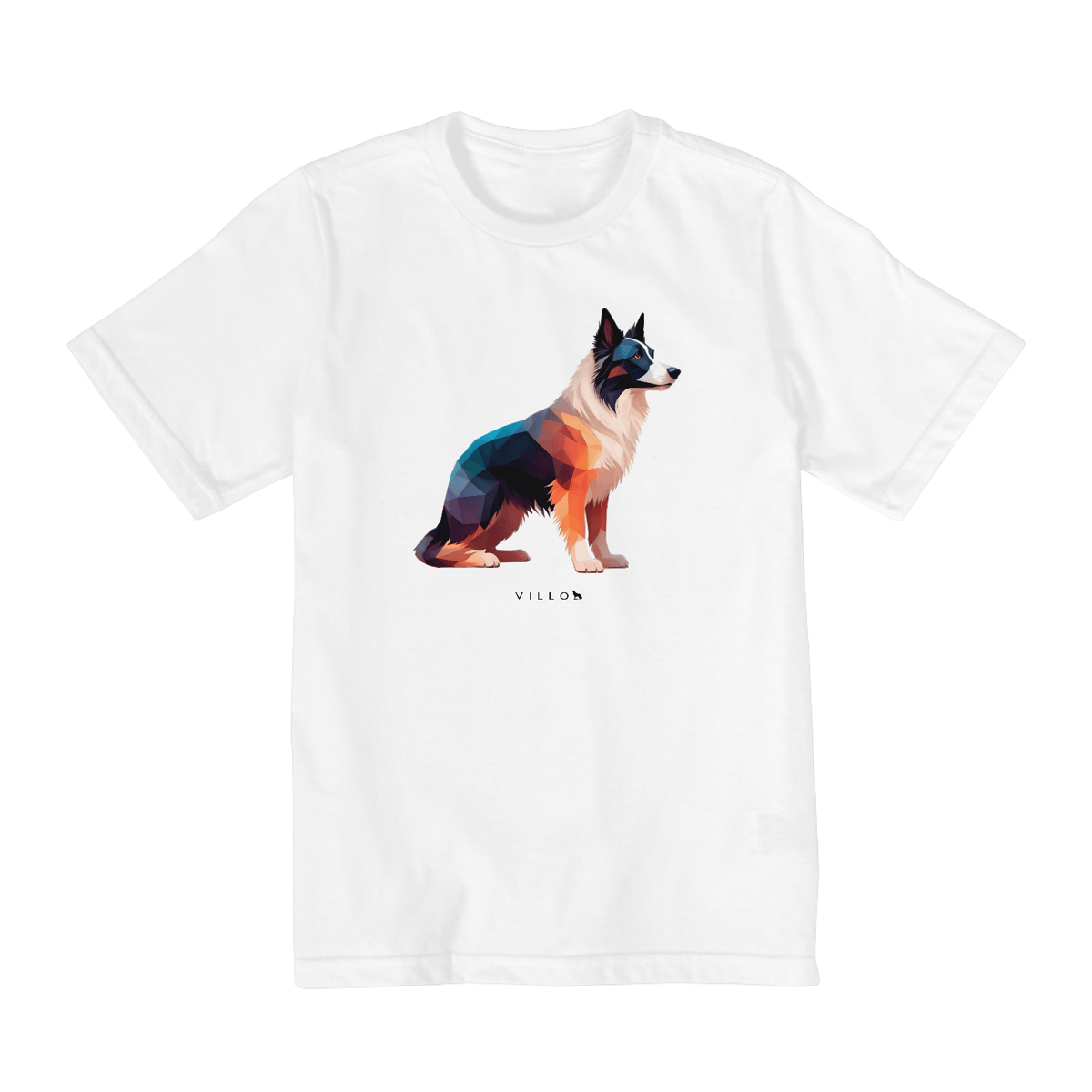 Nome do produto: Camiseta Infantil Confort - De 2 a 8 anos Border Collie
