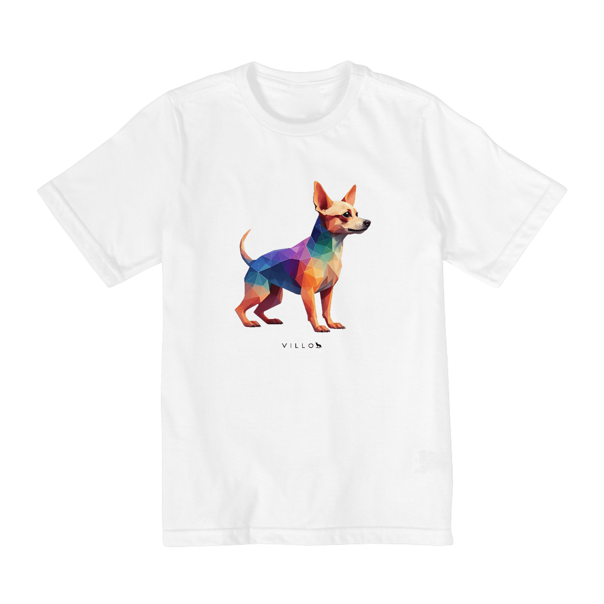 Nome do produto: Camiseta Infantil Confort - De 2 a 8 anos Chihuahua