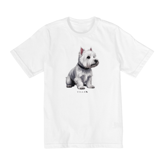 Camiseta Infantil Confort - De 2 a 8 anos West Highland White Terrier