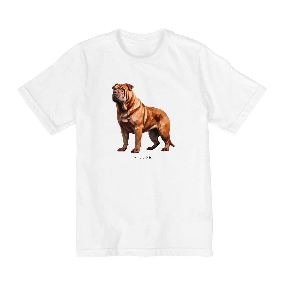 Nome do produto: Camiseta Infantil Confort - De 2 a 8 anos Shar-pei
