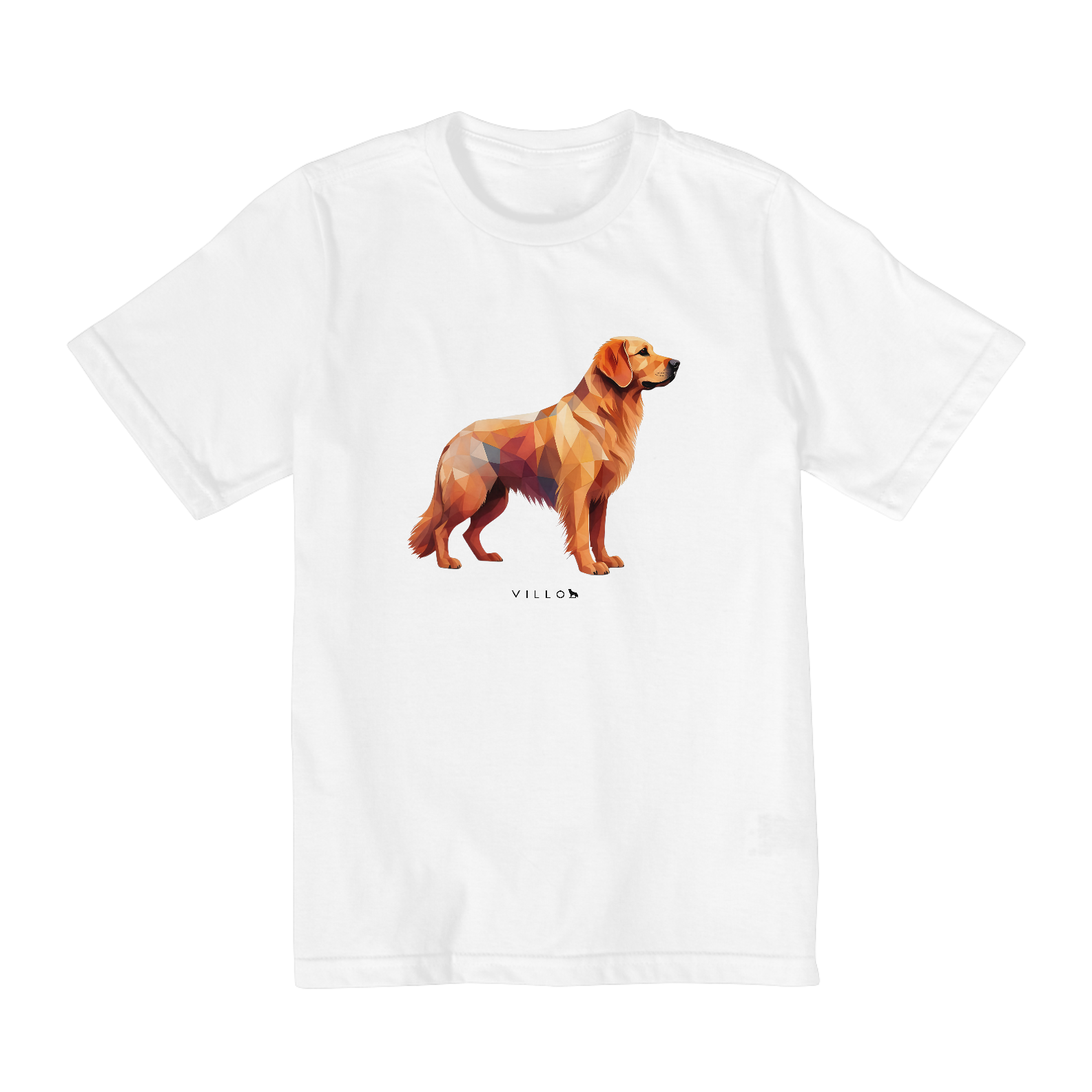 Camiseta Infantil Confort - De 10 a 14 anos Golden Retriever