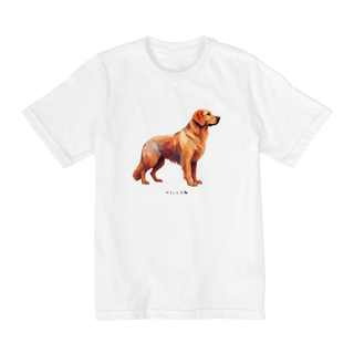 Nome do produto Camiseta Infantil Confort - De 10 a 14 anos Golden Retriever