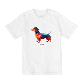 Nome do produto Camiseta Infantil Confort - De 10 a 14 anos Dachshund