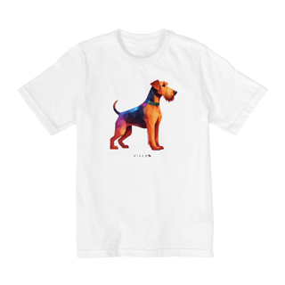 Nome do produto Camiseta Infantil Confort - De 10 a 14 anos Airedale Terrier