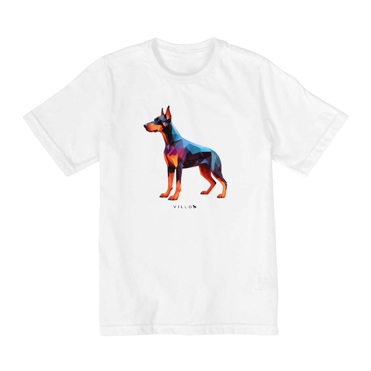 Nome do produto: Camiseta Infantil Confort - De 10 a 14 anos Dobermann