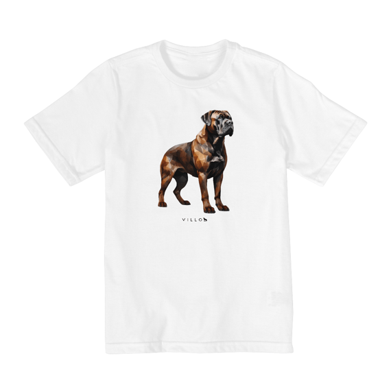 Camiseta Infantil Confort - De 10 a 14 anos Mastim Fila Brasileiro