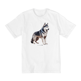 Nome do produto Camiseta Infantil Confort - De 10 a 14 anos Husky Siberiano