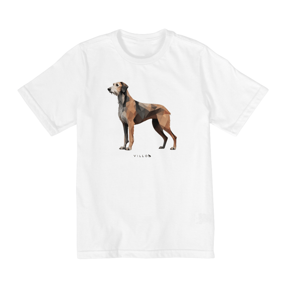 Camiseta Infantil Confort - De 10 a 14 anos Lébrel Irlandês