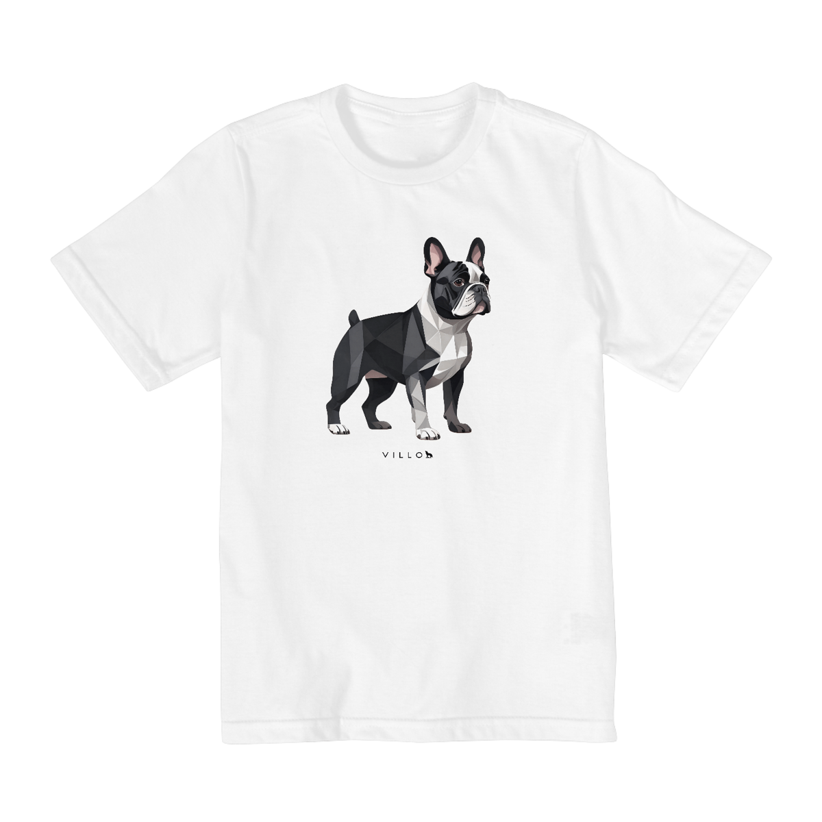 Nome do produto: Camiseta Infantil Confort - De 10 a 14 anos Bulldog Frânces